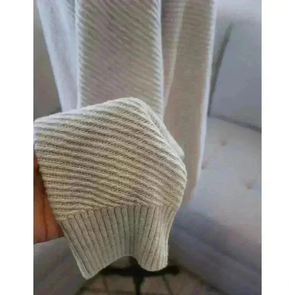 Eventide Button-Up Ribbed Knit Sweater, Size M - Picture 13 of 15
